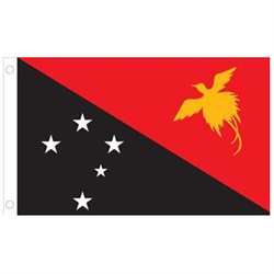 Papua New Guinea World Flag - 2' x 3' - Nylon