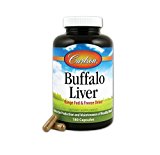 Carlson Labs Buffalo Liver, Range Fed and Freeze Dried 500mg, 180 Capsules