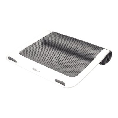 Fellowes 9381201 I-spire Series Laptop Lapdesk - Notebook Stand - Gray  White  Smoked Gray