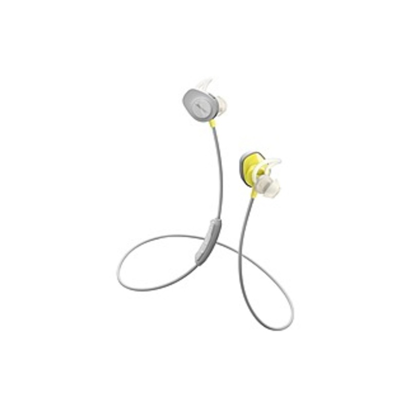 Bose Soundsport Wireless Headphones - Stereo - Citron - Wireless - Bluetooth - 29.5 Ft - Earbud, Behind-the-neck - Binaural - In-ear