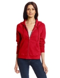 Hanes Women's Full Zip EcoSmart Fleece Hoodie, Red, XX-Large