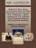 Barbara B. Blum, Acting Commissioner, New York State Department Of Social Services, Et Al., Petitioners, V. Martin Toomey Et Al. U