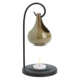 Gifts & Decor Folk Art Porcelain Tear Drop Oil Warmer Candle Holder