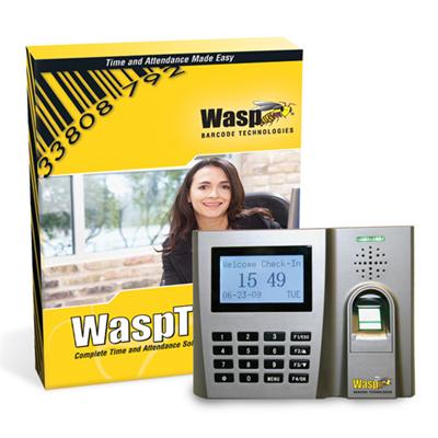 Wasp 633808550356 Time Standard Biometric Solution - (v. 7) - Box Pack - 1 Administrator  50 Employees - Cd - Win