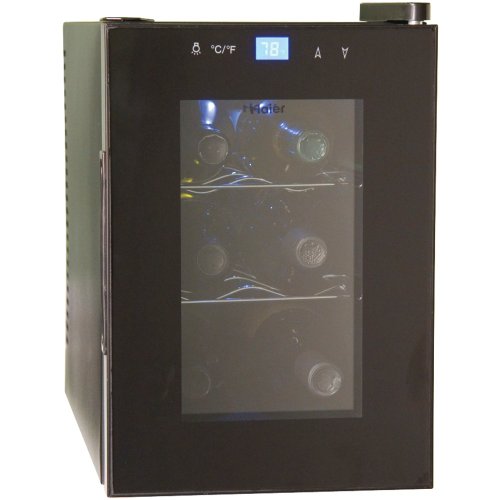 Haier HVTM06ABB 6-Bottle Wine Cellar with Electronic Controls, Black