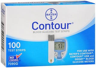 Contour Blood Glucose Test Strips - 100 ct, Pack of 2