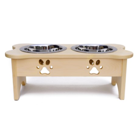 Wood High Elevated Dog Feeder