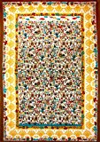 Sunshine Joy® Mexican Day of the Dead Fiesta Sugar Skull Tapestry Folk Art Beach Sheet Tablecloth Wall Hanging - 60x90 Inches