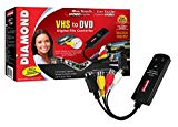 Diamond VC500 USB 2.0 One Touch VHS to DVD Video Capture Device with Easy to use Software, Convert, Edit and Save to Digital Files For Win7, Win8 and Win10