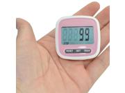 Ikkegol Lcd Run Step Pedometer Walking Mile Kilometer Calorie Distance Counter Fitness Sports Exercises(pink)