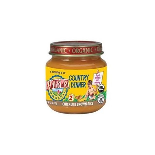 EARTHS BEST Organic Chicken & Brown Rice Dinner 4 OZ
