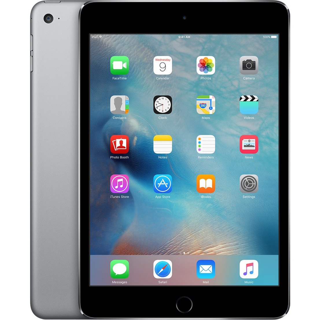 Apple iPad mini 4 Tablet - 7.9" - Apple A8 Dual-core (2 Core) 1.50 GHz - 128 GB - iOS 9 - 2048 x 1536 - Retina Display - Space Gray - 4:3 Aspect Ratio - Wireless LAN - Bluetooth - Imagination Technologies PowerVR GX6450 Graphics - Lightning - Barometer,