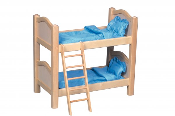 Doll Bunk Bed Natural Natural 22 5 H x 22 W x 13 5 D G98116