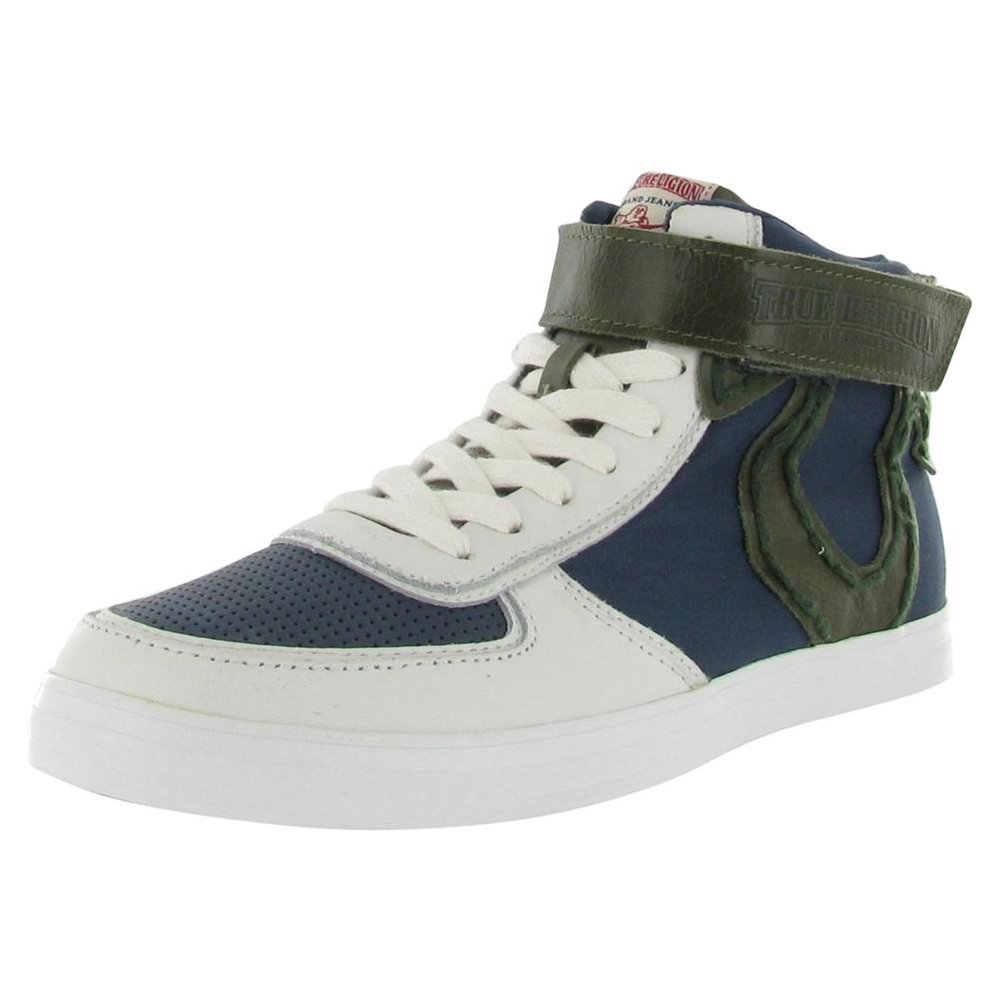 TRUE RELIGION Ace Hi Strap Leather Sneaker Mens Shoes