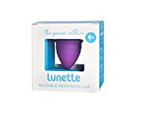 Lunette Menstrual Cup - Violet - Model 1 for Light to Medium Menstruation - Natural Alternative for Tampons and Sanitary Napkins