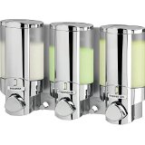Better Living Products AVIVA Three Chamber Dispenser, Chrome