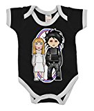 VIPwees Babygrow Gothic Barber Boys & Girls Baby Bodysuit