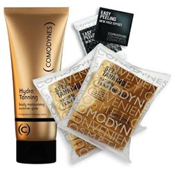 Comodynes TT Total Tan Package 16 Self Tanning Towelettes Hydra Tanning Moisturizer Facial Peeling Towelettes