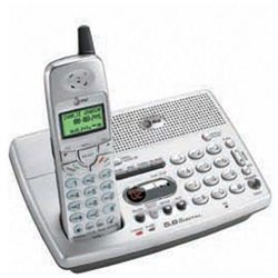 AT&T E5917 RF 5.80 GHz Cordless Phone - Silver - Cordless - 1 x Phone Line - Caller ID - Backlight