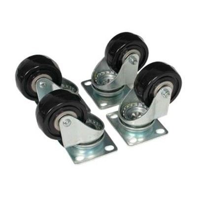 Startech 4postcaster Caster Kit For Open Frame Rack - 4postrack - Rack Casters Kit - For P/n: 4postrack25  4postrackbk