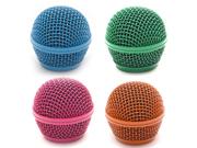 Seismic Audio - Sa-m30grille-bgop - 4 Pack Of Colored Replacement Steel Mesh Microphone Grill Heads - Compatible With Sa-m30, Shure Sm58, Shure Sv100 And Simila