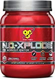 BSN N.O.-XPLODE Pre Workout Supplement with Creatine, Beta-Alanine, and Energy, Flavor: Fruit Punch, 60 Servings