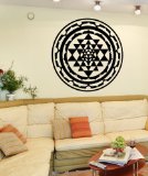Stickerbrand Vinyl Wall Decal Sticker Sri Yantra Design OS_MB1256m