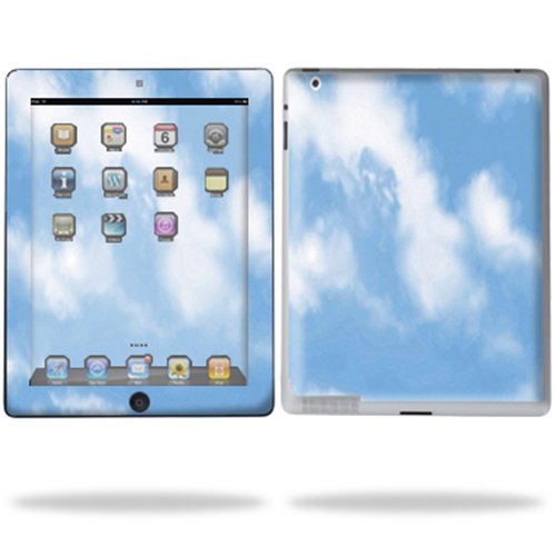 Protective Vinyl Skin Decal for Apple iPad 2 (2011 model) 2nd Gen Tablet E-Reader - Clouds