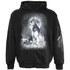 Spiral Men's WHITE WOLF Full Zip Hoody - Black