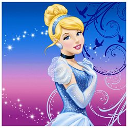 Disney Cinderella Sparkle Beverage Napkins (16)