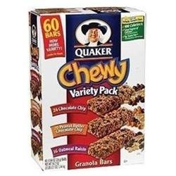 Quaker Chewy Granola Bars Sixty Bar Variety Pack