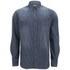 French Connection Men's Simple Indigo Long Sleeve Shirt - Check