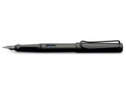 Lamy Safari Fountain Pen, Charcoal Barrel, Fine Nib (l17f)