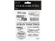 Family Phrases Stickers From Thecraftycrocodile