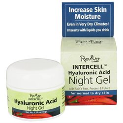 Reviva Labs InterCell Night Gel with Hyaluronic Acid - For Normal to Dry Skin