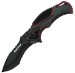 United Cutlery UC2965 Rampage Evolution Assist-Open Folding Knife, Black/Red