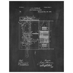 Dish Washing Machine Patent Art Print