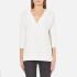 French Connection Women's Mozart Ripple V Neck Jumper - Winter White - L