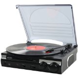 Jensen JTA-230 3 Speed Stereo Turntable with Built in Speakers
