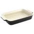 Le Creuset Stoneware 26cm Shallow Rectangular Dish 1.3L - Satin Black