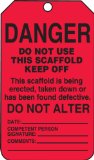 Accuform Signs TSS101CTP Scaffold Status Tag, Legend 