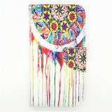 Yakamoz Mural Wall Painting Leather Flip Wallet Card Slots Stand Case for Nokia Lumia 630/ 635 (Not Fit for Smooth Back Cover Version) with Free Screen Protector & Stylus Pen
