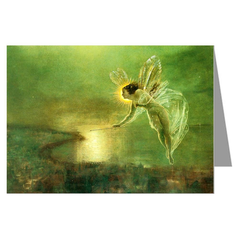 Twelve John Atkinson Grimshaw Note Cards of This 1879 Fairy Painting Titled Spirit of the Night