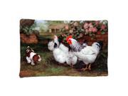 Chickens, Hens And Puppy Fabric Standard Pillowcase Heh0003pillowcase