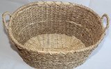 Wb250002l: Seagrass Storage Basket With Handles