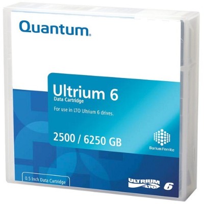Quantum Mr-l6lqn-lp Lto Ultrium 6 Data Tape Cartridge - 2.5tb Native Capacity / 6.25tb Compressed Capacity - Black