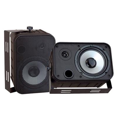 Pyle Pdwr50b 6.5'' Indoor/outdoor Waterproof Speakers - Black  Pair