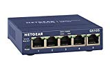 NETGEAR 5-Port Gigabit Ethernet Unmanaged Switch (GS105NA) - Desktop, and ProSAFE Limited Lifetime Protection