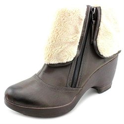 Jambu Peninsula Womens Brown Faux Leather Fashion Ankle Boots