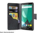 I-blason Leatherbook Black Google Nexus 6p Case - Leatherbook Wallet Case Nexus6p-leatherbook-black